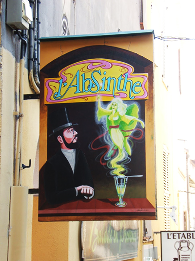 Bar sign in Antibes